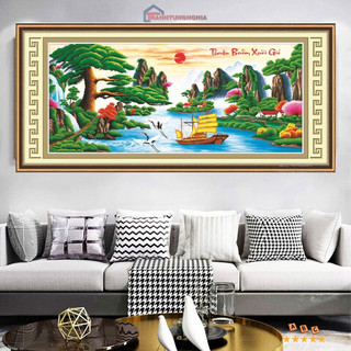 Tranh đính đá, tranh thêu chữ thập thuận buồm xuôi gió DF082 DD9188 VS036 LV3069 LV3067 F283 A517