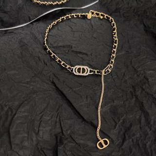 N3-311 Choker đan mặt đá