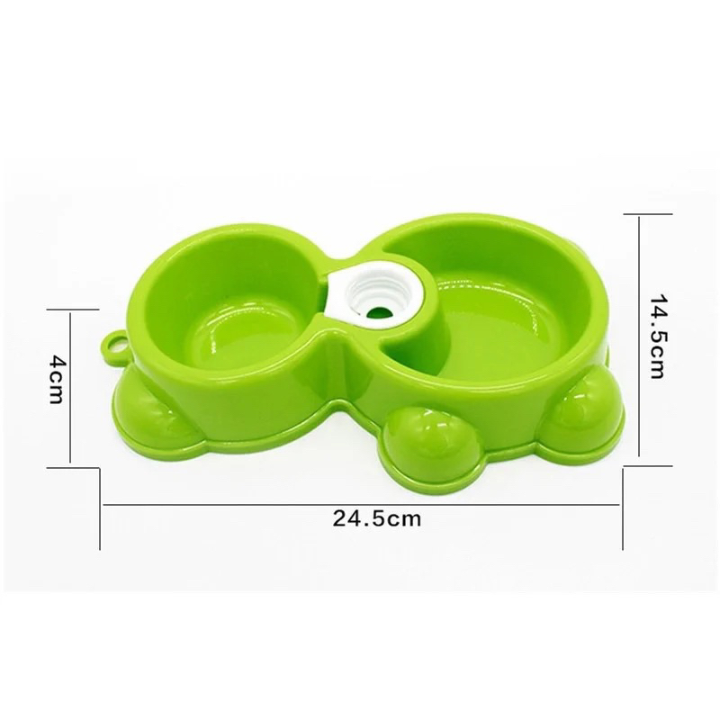 Bát đôi hình gấu gắn bình