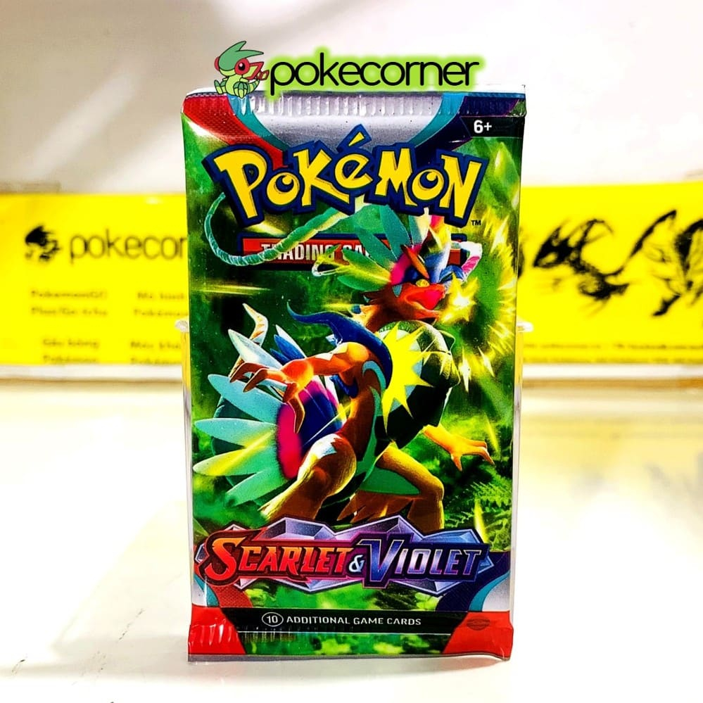01 Pack lẻ thẻ bài Pokemon TCG Scarlet & Violet Baset Set SV01 Booster Pack chính hãng mới 100% Koraidon Miraidon