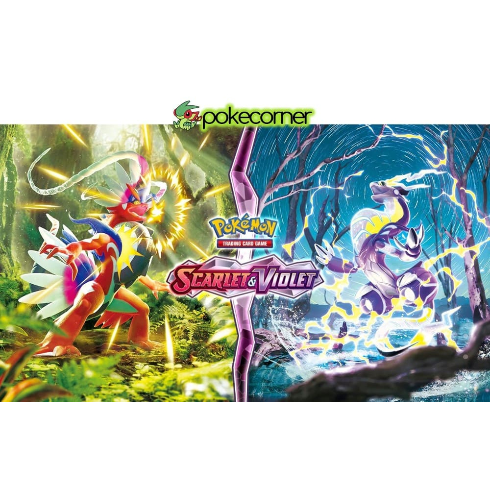 01 Pack lẻ thẻ bài Pokemon TCG Scarlet & Violet Baset Set SV01 Booster Pack chính hãng mới 100% Koraidon Miraidon