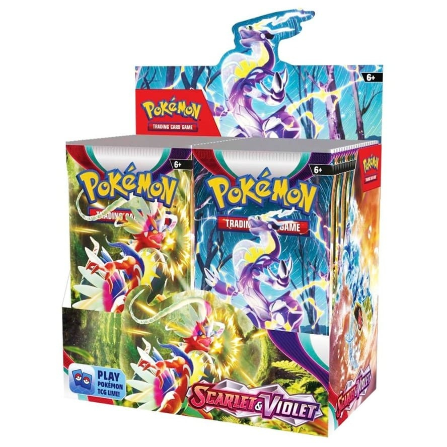 01 Pack lẻ thẻ bài Pokemon TCG Scarlet & Violet Baset Set SV01 Booster Pack chính hãng mới 100% Koraidon Miraidon