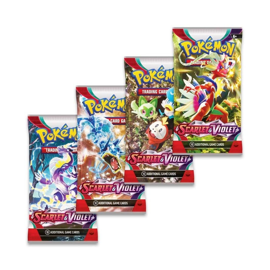 01 Pack lẻ thẻ bài Pokemon TCG Scarlet & Violet Baset Set SV01 Booster Pack chính hãng mới 100% Koraidon Miraidon