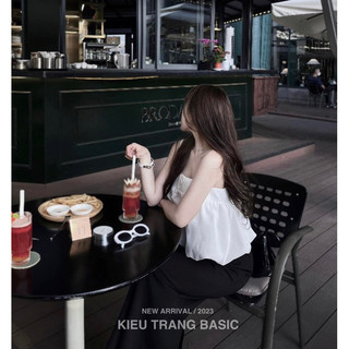 Set Áo Dây Bồng Chân Váy Dài Kiều Trang Basic