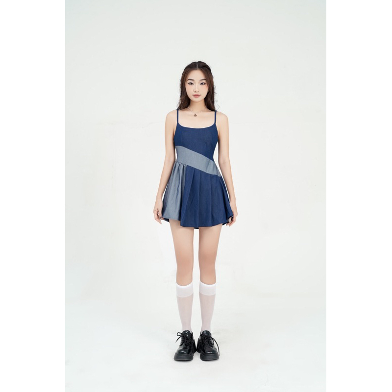 Váy hai dây phối màu - Lithe Dress