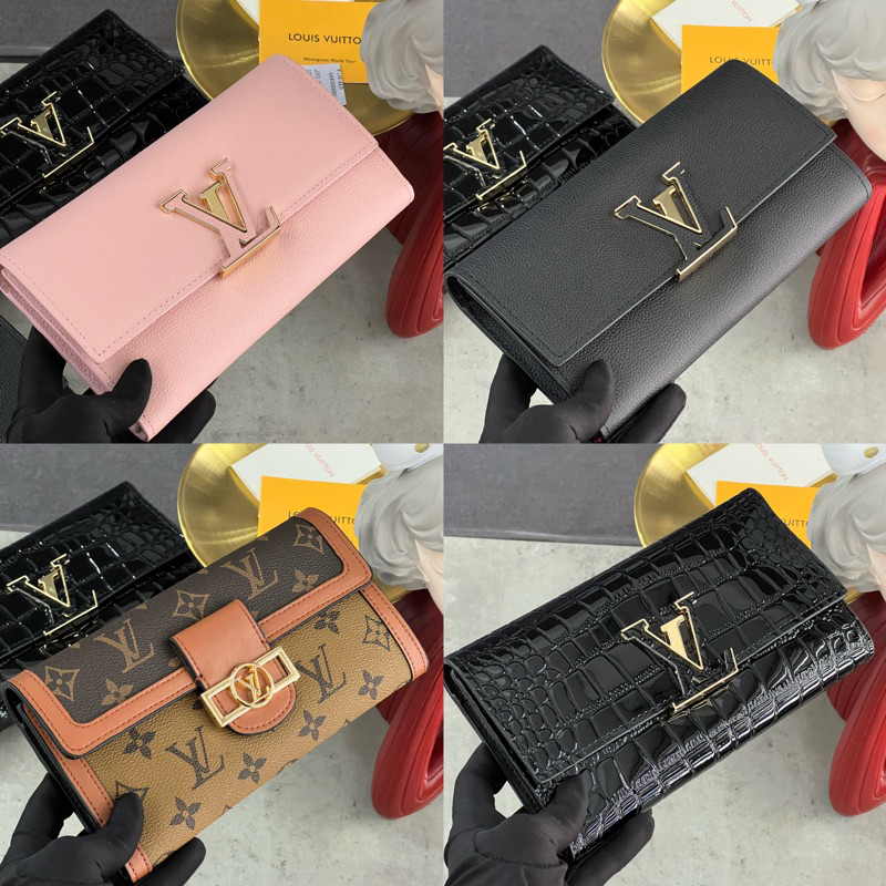 Ví Lv Capucines & Dauphine Size 20 Nhiều Ngăn / LV Wallet