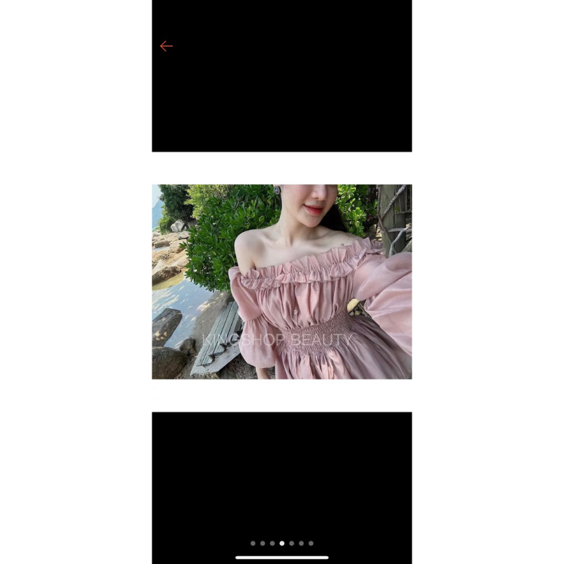 Pass áo trễ vai bèo hồng xinh hàng L1