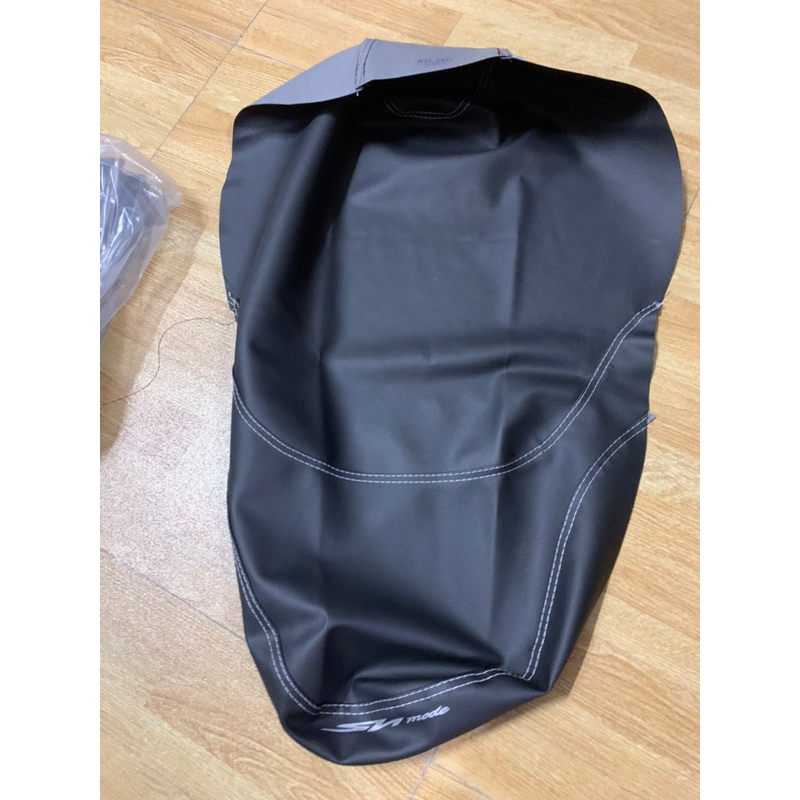 Vỏ yên xe máy da cao cấp xe SH mode 2020->2025 ( màu đen chỉ trắng  -yên zin theo xe )