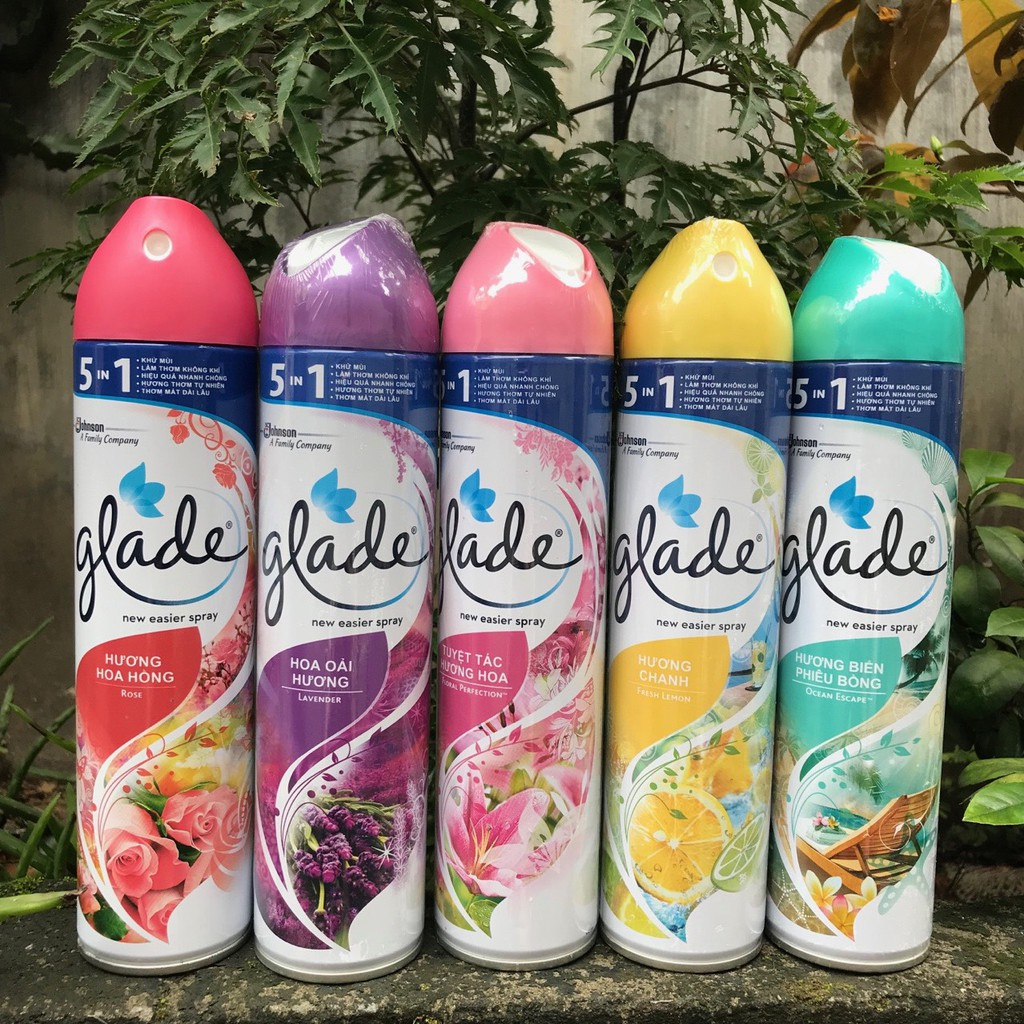 Xịt phòng Glade 280ml đủ mùi hương
