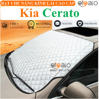 Tấm che nắng kính lái xe Kia Cerato vải dù 3 lớp cao cấp - OTOALO