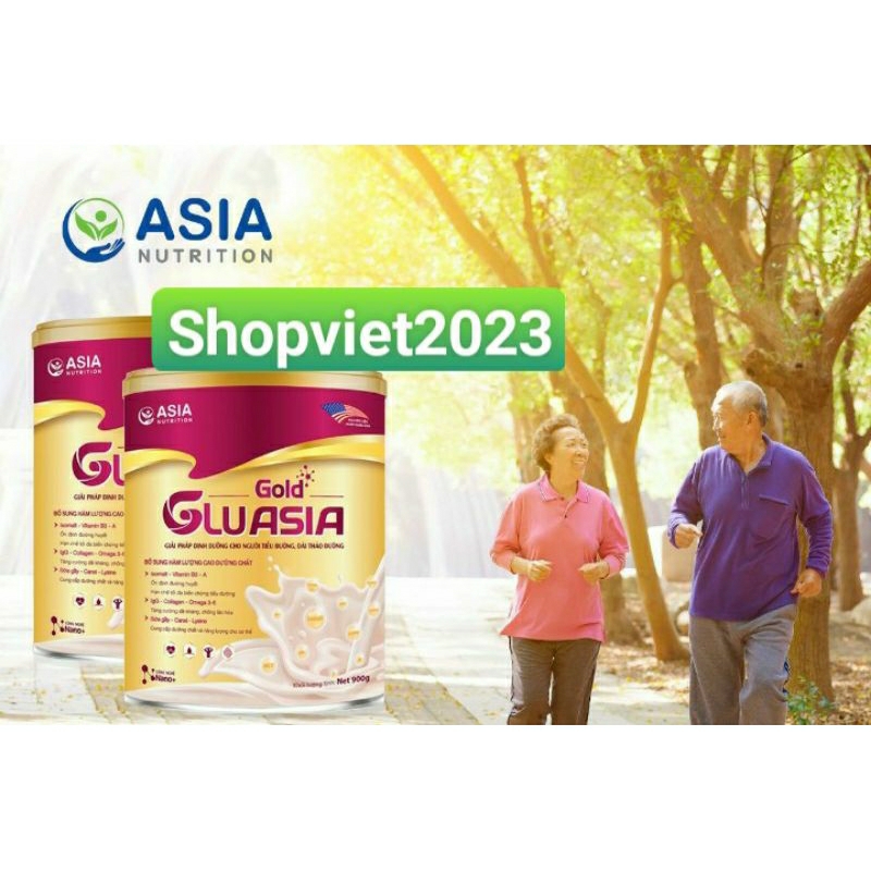Sữa tiểu đường GluAsia Gold 900g, date 2025