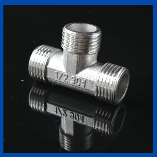 Kép inox 304, kép đúc, nối 2 đầu ren ngoài 21