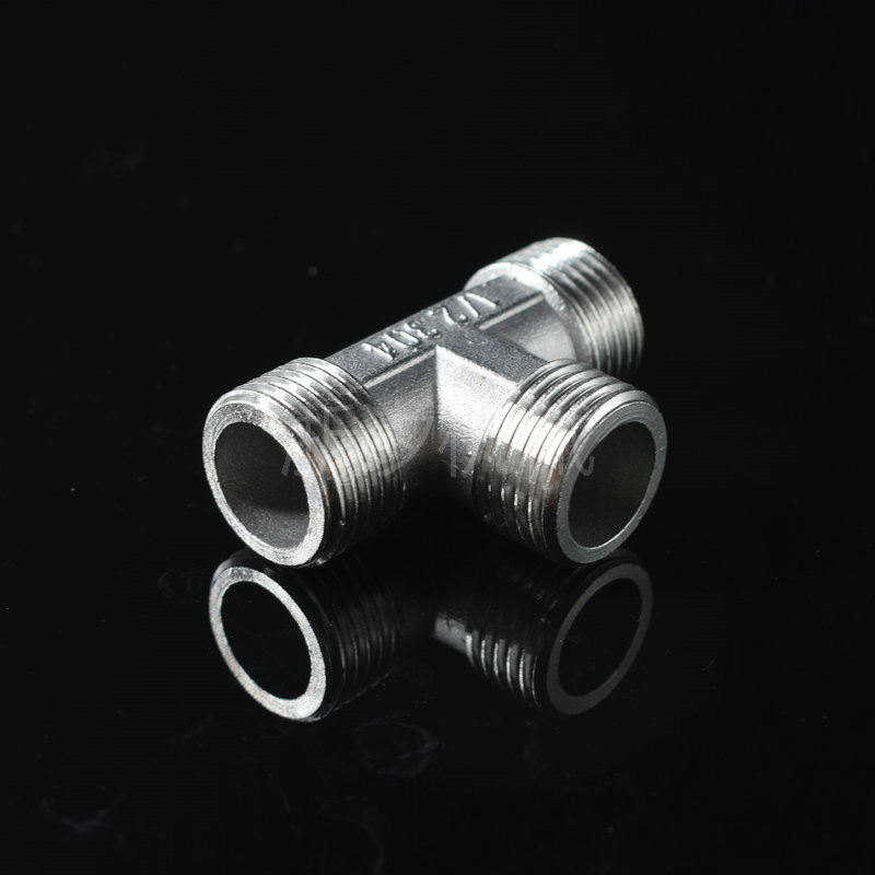 Kép inox 304, kép đúc, nối 2 đầu ren ngoài 21