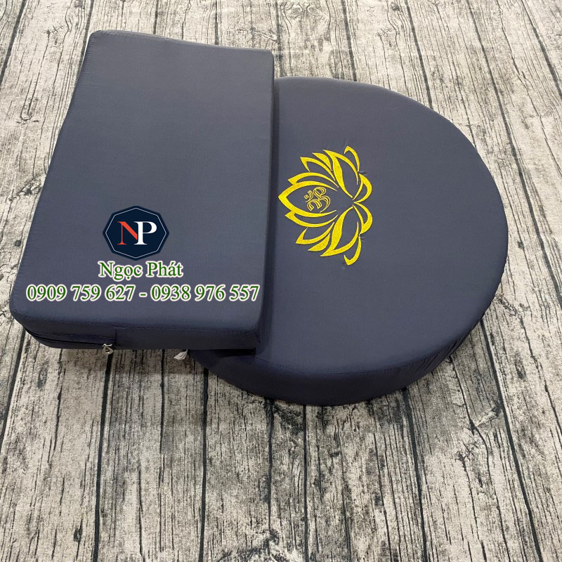 Bộ Nệm Ngồi Thiền Định Yoga, Thư Giãn Tinh Thần - Tọa Cụ Và Bồ Đoàn Phật Giáo Trang Nhã, Sang Trọng