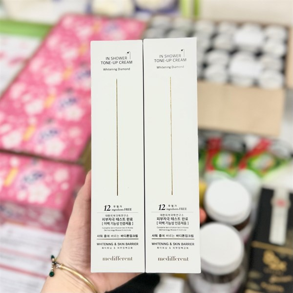 Sữa Tắm Truyền Trắng Hàn Quốc Medifferent In Shower Tone Up Cream Whitening Diamond 300ml