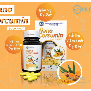 Dạ Dày Nano Curcumin - Viện Y Học Dân Tộc Việt Nam Chính Hãng Hộp 30 Viên