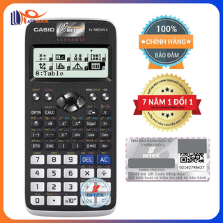 Máy tính casio fx 580vn x màu đen - qr code - bảo hành 7 năm - atpbook store