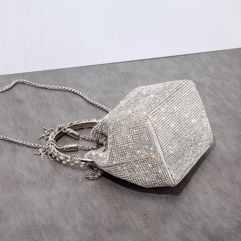 Order 🌸 Túi xách bling đá bạc mini size 16cm
