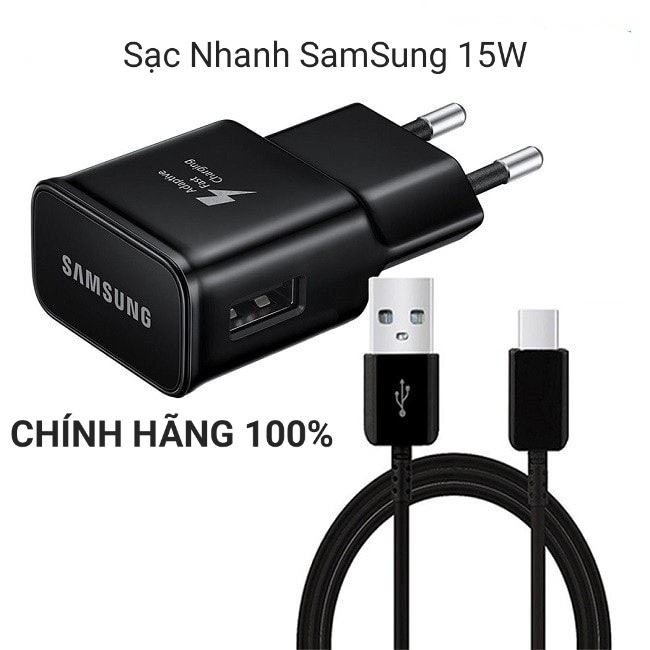 Sạc Nhanh Sam Sung 15W TypeC Cho S8, S9, S10, Note 8, Note 9, J5, J7, A50...