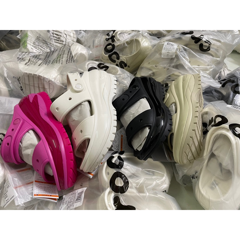 Sandal Crush đế răng cưa viền bóng đế cao 7-8cm- tặng kèm 10sticker