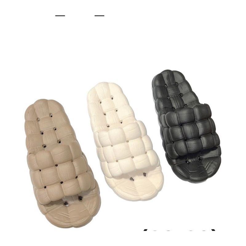 Dép quai ngang nữ, dép bánh mỳ Chất liệu EVA siêu nhẹ - sẵn 4 màu đen trắng nâu xanh 8805 HY