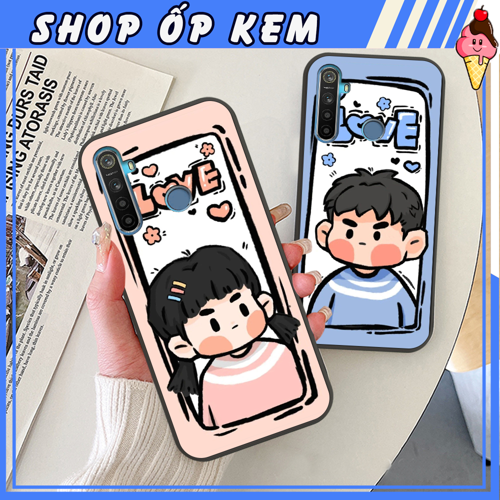 Ốp Realme 5/ 5i/ 5 Pro/ C3 In hình couple, cặp đôi cực đẹp trend giá rẻ chất lượng