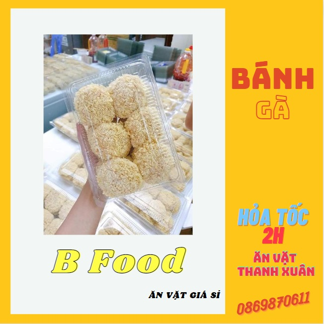 Bánh gà thần thánh chiên, rán ngon hơn ở quán, đậm vị thịt tươi ướp gia vị riêng hộp 18 chiếc