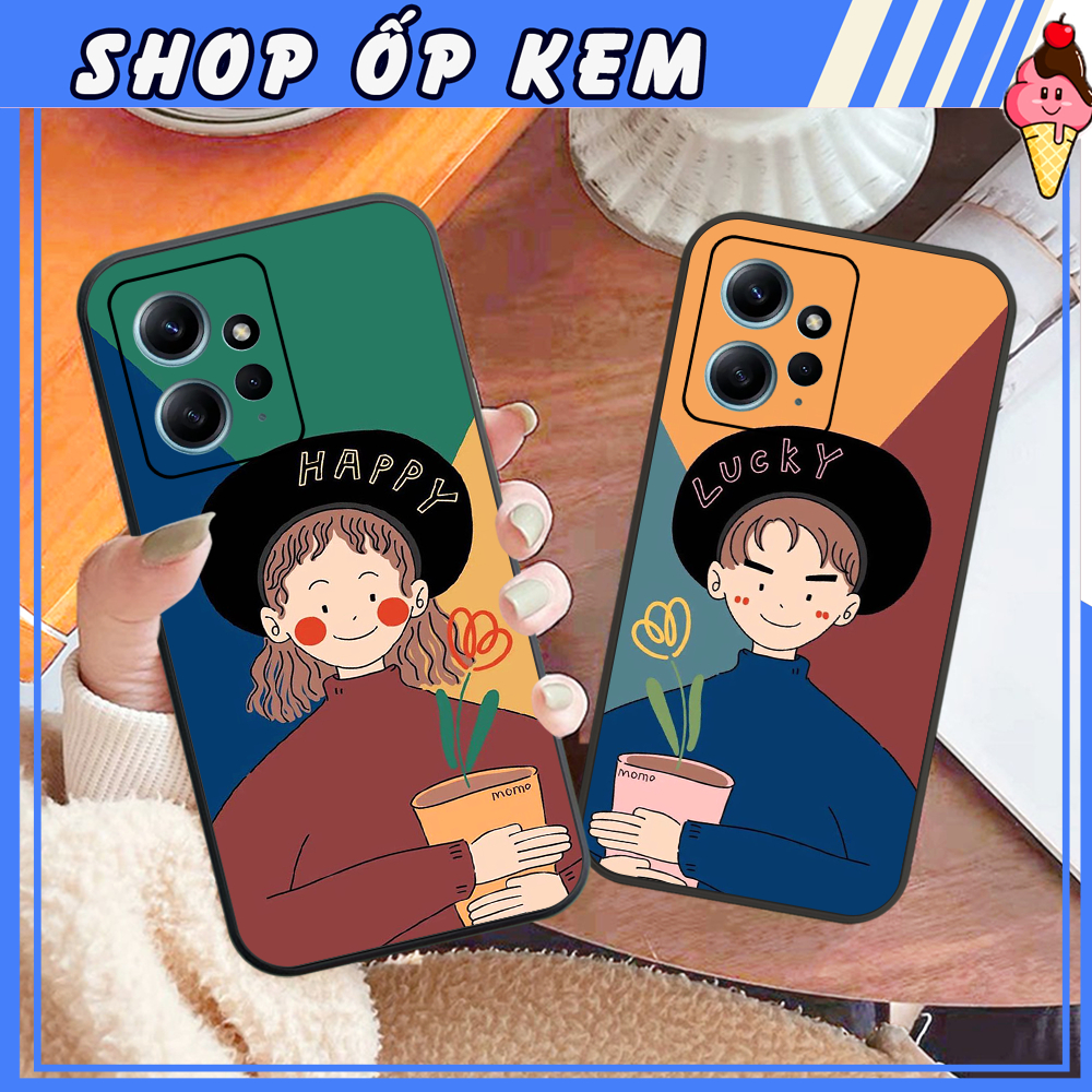 Ốp Xiaomi Redmi Note 12 4G - Redmi Note 12 5G - Redmi Note 12 Pro 5G In hình couple, cặp đôi cực đẹp trend
