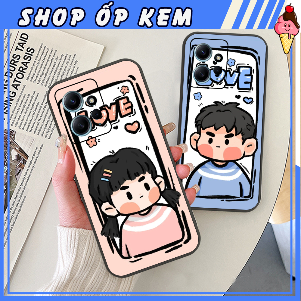 Ốp Xiaomi Redmi Note 12 4G - Redmi Note 12 5G - Redmi Note 12 Pro 5G In hình couple, cặp đôi cực đẹp trend
