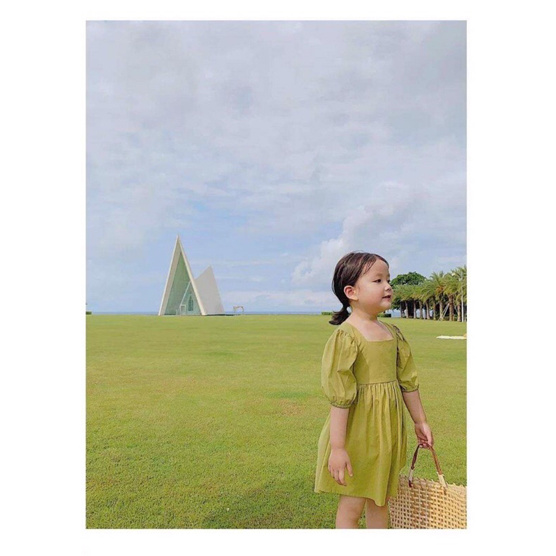 Đầm trẻ e xanh bơ sale 69k