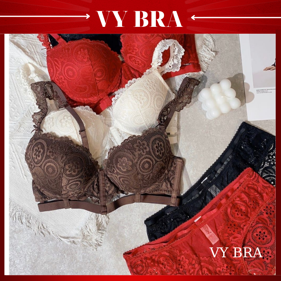 BỘ ĐỒ LÓT SIÊU NÂNG NGỰC, set nội y tạo khe ,nâng ngực,phom quả ngang siêu xinh.