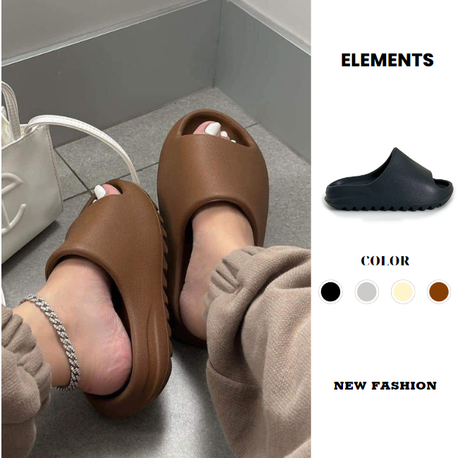 Dép đúc Yzz vân nhám (D-Y)- Dép bánh mì đế cao êm nhẹ- Elements
