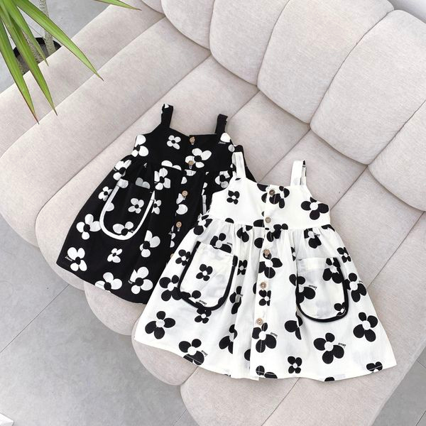 Váy hoa bé gái đầm hoa bé gái đầm hoa mùa hè đi biển cho bé