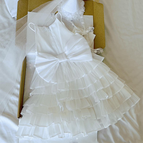Váy công chúa bé gái váy  trung thu mầu trắng đầm công chúa bé gái váy dự tiệc váy sinh nhật