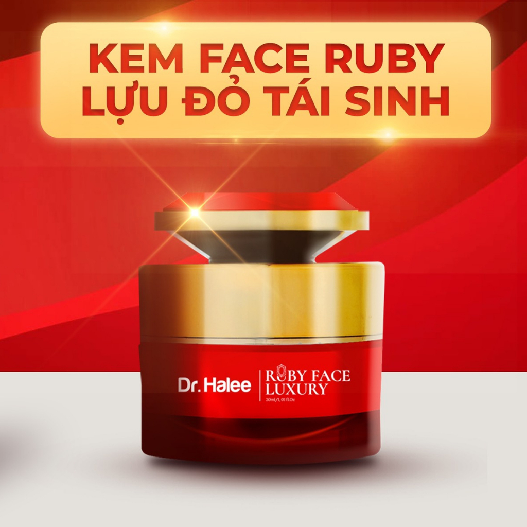 Kem dưỡng trắng da Ruby lựu đỏ ban đêm Dr.Halee