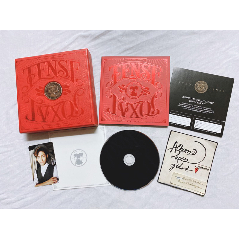 tvxq dbsk 7th mini album Tense đã khui seal, gồm cd photocard và photobook như hình.
