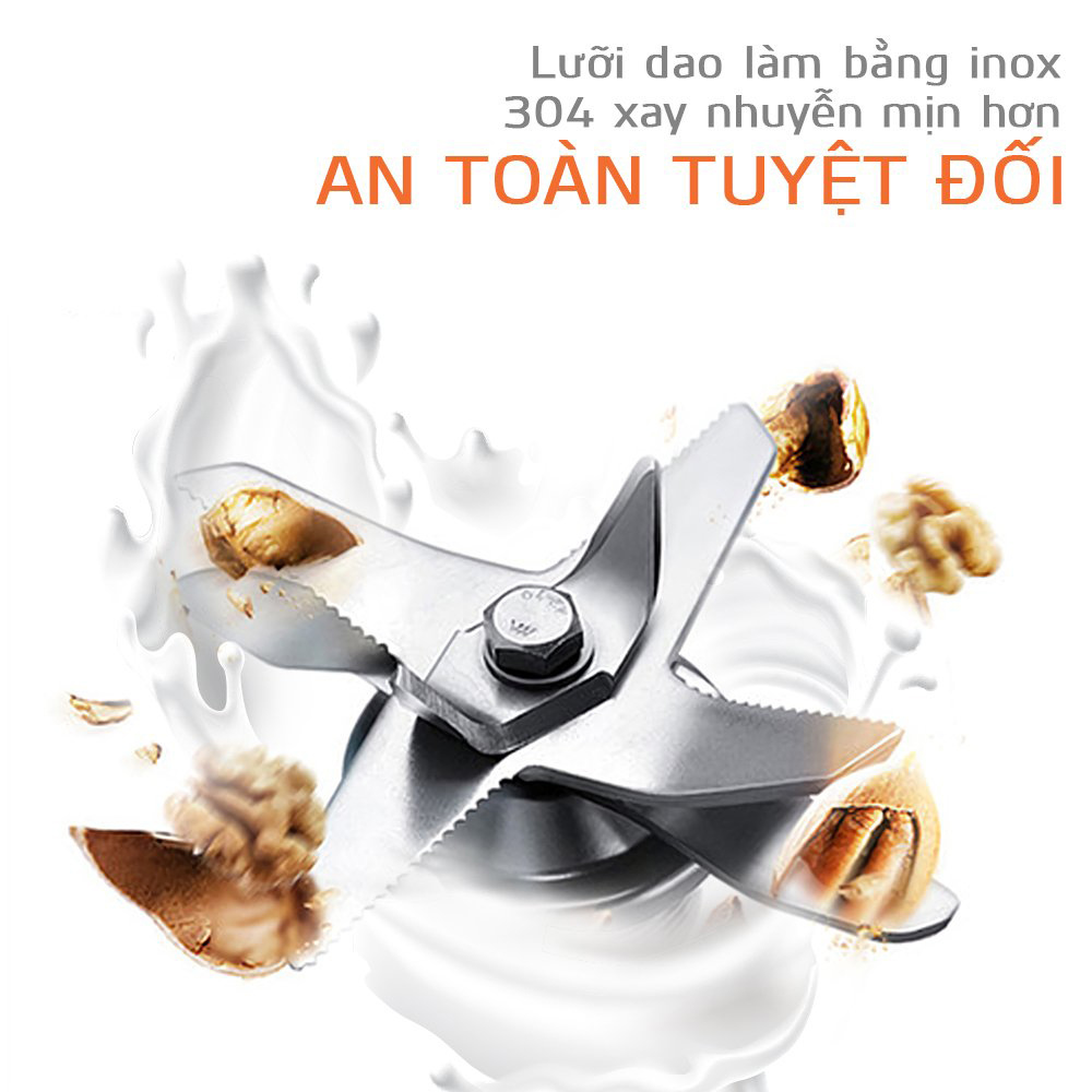 Máy làm sữa hạt đa năng OSTMARS công suất 600W dung tích 800ml chất liệu inox 304 cao cấp chế độ hẹn giờ thông minh