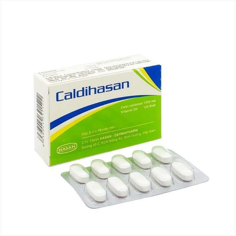 Bổ sung canxi d3 Cadihasan h30v
