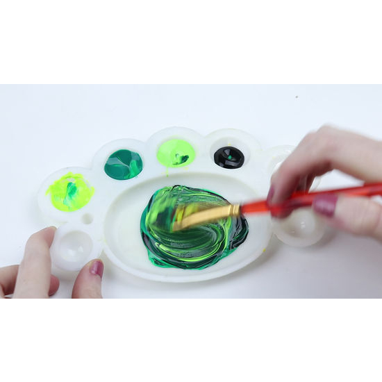 Khay pha màu kích thước 6x12