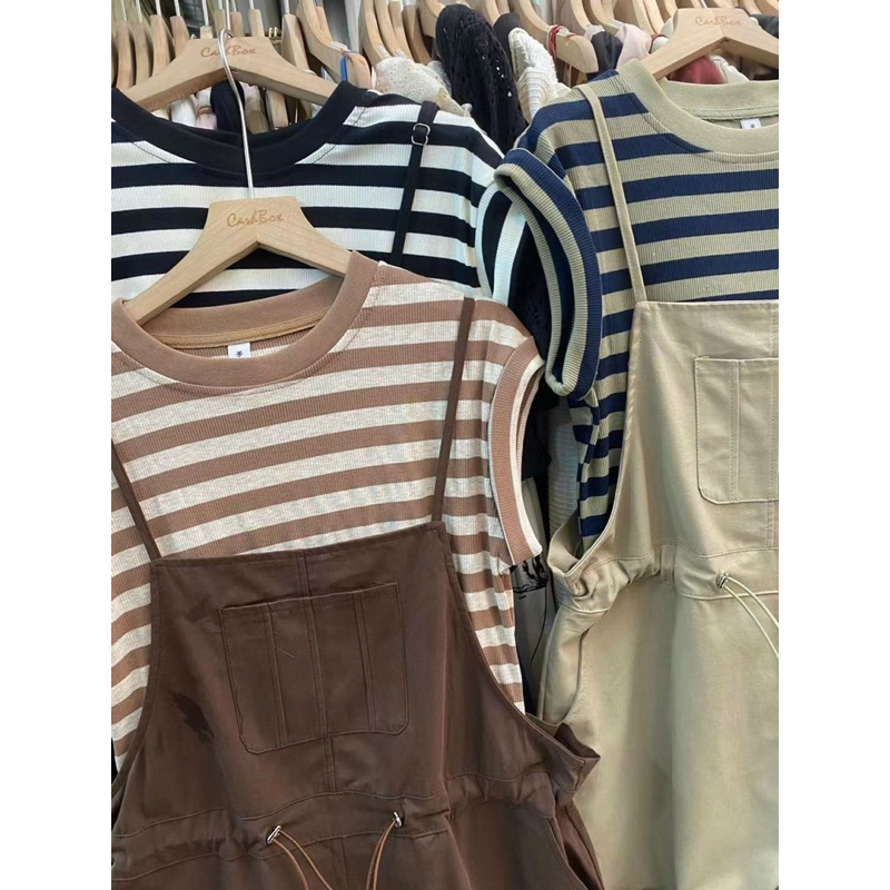 SET YẾM RÚT DÂY ÁO KẺ TAY CON