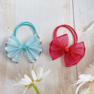 Set 10 cái Nơ voan buộc tóc nhiều màu size 6cm xinh đẹp cho bé gái, bạn gái