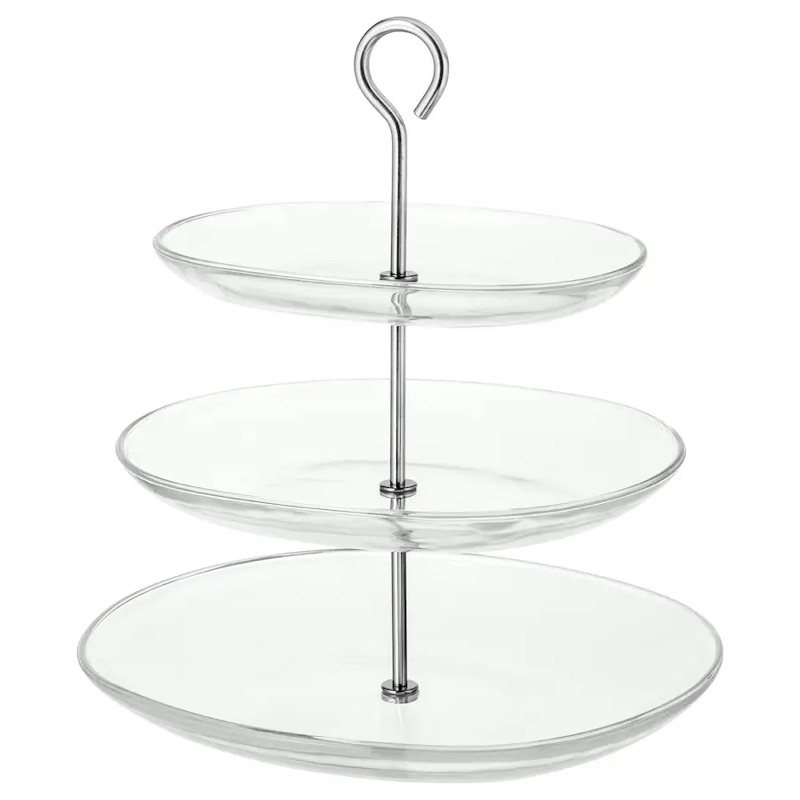 Khay thủy tinh 3 tầng KVITTERA ikea chính hãng