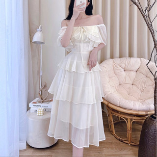 Váy tơ 3 tầng bèo ngực