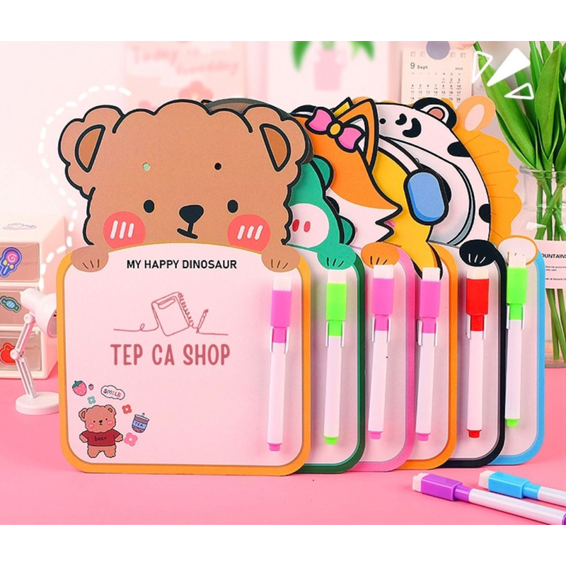 Bảng vẽ cho bé , viết xoá dễ dàng, Bảng vẽ 2 mặt, bảng note ghi chú - bảng viết thời khóa biểu học sinh kèm bút