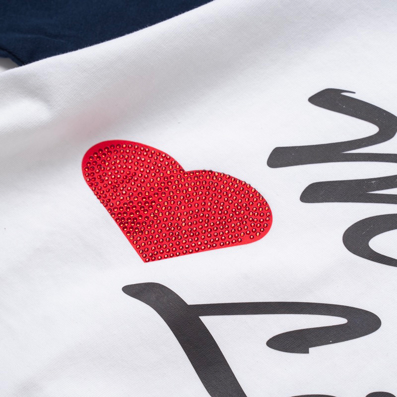 Áo thun BLISH - "MUSIC LIFE" White/Navy.