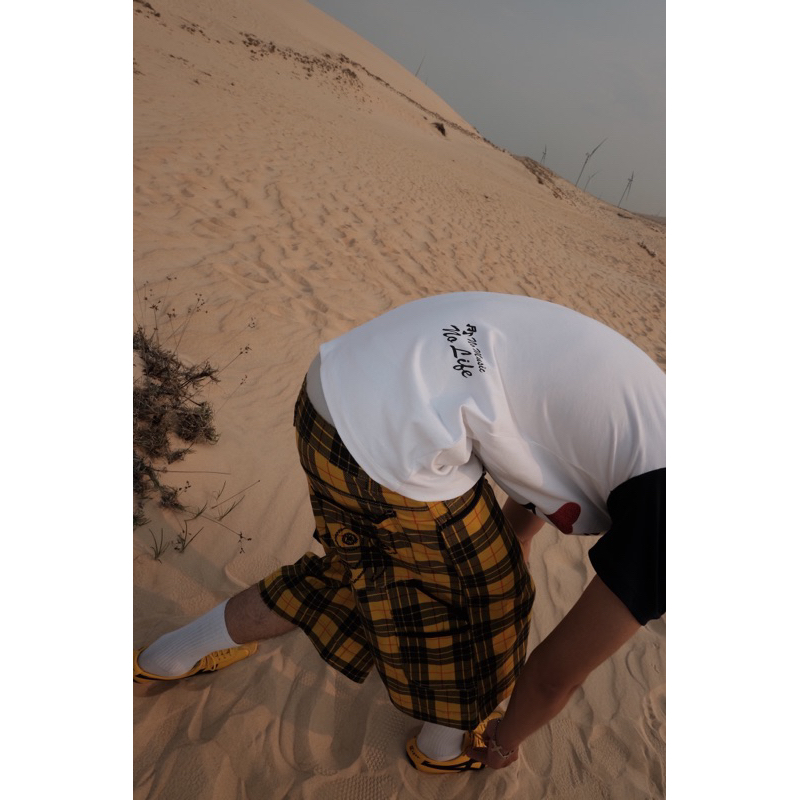 Áo thun BLISH - "MUSIC LIFE" White/Navy.