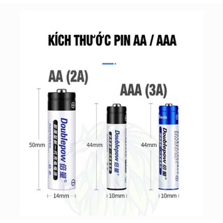 Bộ 04 Pin Sạc AA 1200mAh Doublepow (Hàng Chính Hãng)