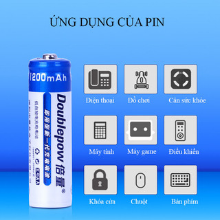 Bộ 04 Pin Sạc AA 1200mAh Doublepow (Hàng Chính Hãng)