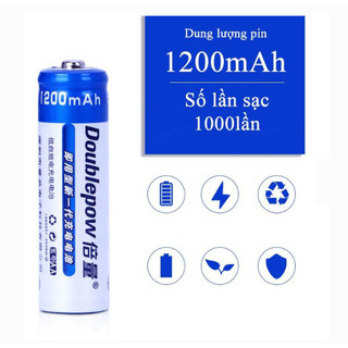 Bộ 04 Pin Sạc AA 1200mAh Doublepow (Hàng Chính Hãng)