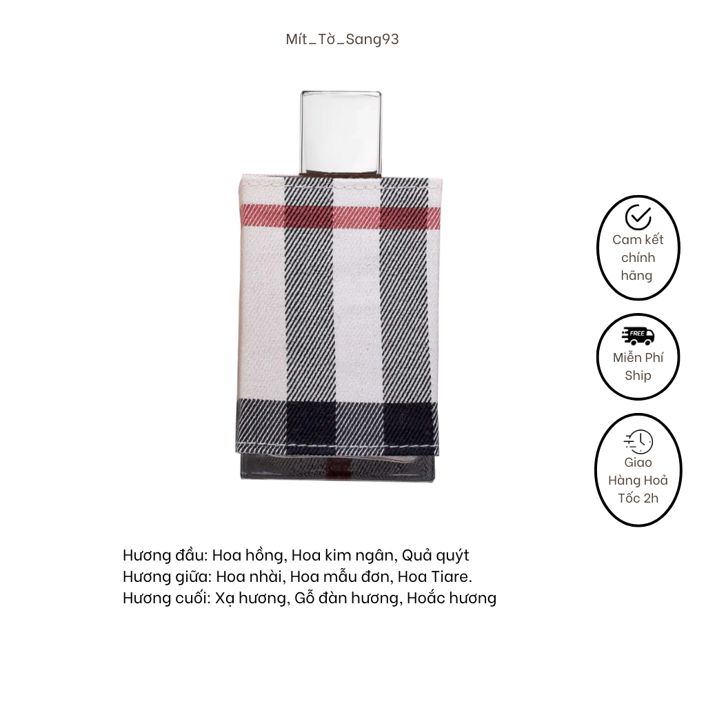 Nước Hoa Nữ Burberry London For Her EDP 100ml